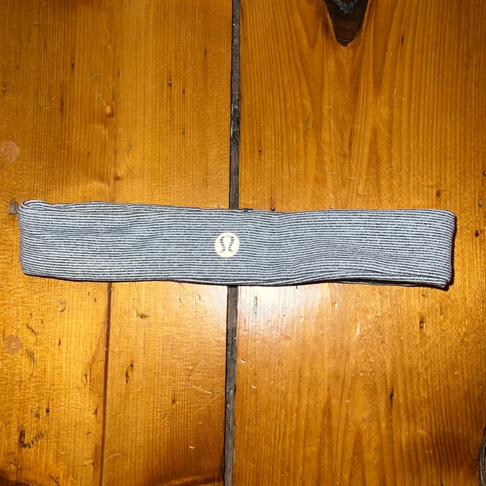 Lululemon Headband Grey Striped